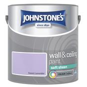 Johnstone's Wall and Ceiling Soft Sheen Paint - Sweet Lavender - 2.5L