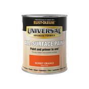 Rust-Oleum Universal All Surface Paint Gloss Finish - Sunset Orange - 750ml