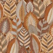 Sublime Arty Leaves Green Brown Wallpaper image