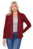 Ladies Cardigan Edge To Edge With Pockets