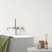 Dhara White Decor Matt Porcelain Tile 29.52 x 59.52cm