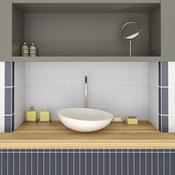 Manhattan Brick Indigo Porcelain Tile 6.3 x 25.5cm