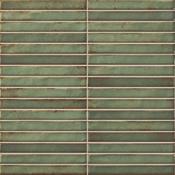 Pencil Raku Emerald Ceramic Tile 35 x 35cm