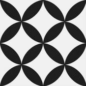 Circle Black Porcelain Tile 45 x 45cm