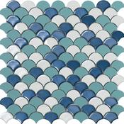 Soul Blue Mix Glass Tile 36 x 29cm