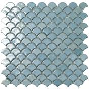 Turquoise 6001 Soul Glass Mosaic Tile 36 x 29cm image