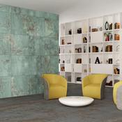 Zinc Green Natural Porcelain Tile 60 x 60cm