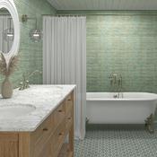 Lugano Aquamarine Ceramic Tile 15 x 30cm