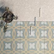 Deco Alba 1 Green Porcelain Tile 22.3 x 22.3cm