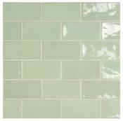 Village Mint Ceramic Tile 6.5 x 13.2cm
