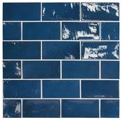 Village Royal Blue Ceramic Tile 6.5 x 13.2cm