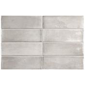 Coco Amber Grey Gloss Porcelain Tile 5 x 15cm