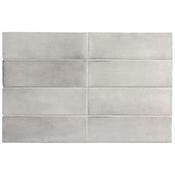 Coco Amber Grey Matt Porcelain Tile 5 x 15cm