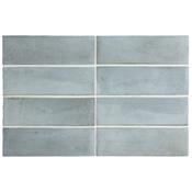 Coco Blue Grass Matt Porcelain Tile 5 x 15cm