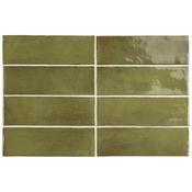 Coco Verde Gloss Porcelain Tile 5 x 15cm