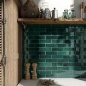 Artisan Moss Green Ceramic Tile 6.5 x 20cm