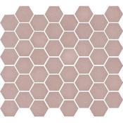 Mosaic Collection: Hex Matt Pink Mosaic Tile 31 x 29.3cm image
