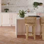 Zilij Deco White Ceramic Tile 15 x 45cm image