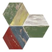 Karacter Vintage Hex Porcelain Tile 25 x 29cm