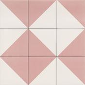 Fired Middle Pink Matt Porcelain Tile 20 x 20cm