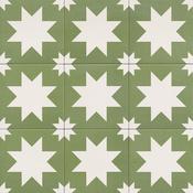 Fired Star Green Matt Porcelain Tile 20 x 20cm