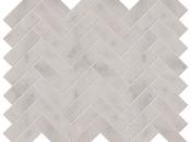 PA – Le Bouscat Island Marble Honed White Herringbone - DesignEmporium