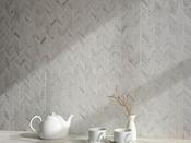 New Ravenna Chevron White - DesignEmporium