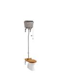 Standard high-level WC with chrome lever cistern - DesignEmporium image