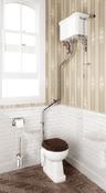High level pan with high level cistern and high level angled flush pipe kit - DesignEmporium
