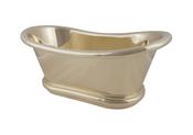 Brass Bulle Basin With Roll Top - DesignEmporium