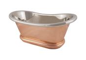 Copper Bulle Basin With Roll Top - DesignEmporium