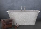 Torino Stainless Steel Bath With Mother Of Pearl Exterior - DesignEmporium