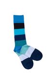 Swole Panda Block Blue Stripe Socks SP428 image