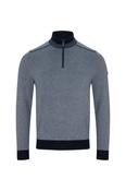Benetti Troy Quarter Zip Textured Knit