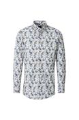 Venti Flower Print Modern Fit Shirt 226111610