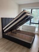 Lyons Wide Panel - Ottoman Divan with Highlander mattress [not seen in pic]