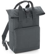 BagBase Recycled Twin Handle Roll-Top Backpack - Graphite Grey image