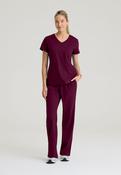Zoe Women's Complete Scrub Set - Wine / X-Small / Regular 31" image