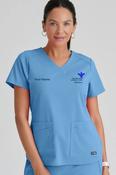 Staff Nurse Emma tunic 4 pocket with Bon Secours Cork logo and your name - Small image