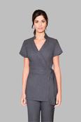EMMA GREY LINEN LOOK TUNIC - GREY LINEN LOOK / X-Small image