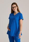 Grey's Anatomy Evolve Promise 2-Pocket Maternity Top - New Royal / X-Large