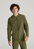 Grey's Anatomy Evolve 3 Pocket Banded Collar Male Warm Up - Fern / X-Small
