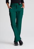 Greys Anatomy Kim 3 Pocket Pants TALL (33") leg length - Hunter Green / Medium image