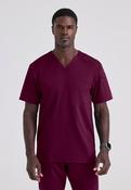 Grey's Anatomy Murphy V-Neck Scrub Top - Wine / X-Small image