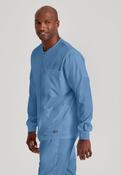 Grey's Anatomy by Barco Spandex Stretch Men's Antimicrobial Warm-Up Scrub Jacket - TRUE CEIL / Small image