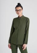 Greys Anatomy Evolve Virtue Warm Up Jacket - Fern / Small