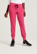 Grey's Anatomy Eden Women's 5-Pocket Cargo Jogger Scrub Trousers - VIBRANCE PINK / Medium image