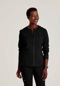 Grey's Anatomy Spandex Stretch Millie Jacket-3 Pocket Zip Jacket - BLACK / XX-Large image