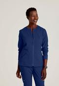 Grey's Anatomy Spandex Stretch Millie Jacket-3 Pocket Zip Jacket - NAVY / XX-Large image