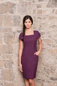 Rosie Dress - PURPLE LINEN LOOK / 6 image